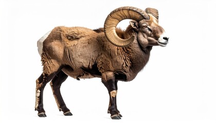 Fototapeta premium Wild ram profile view