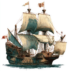 old ship model