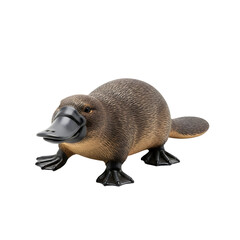 Obraz premium Platypus portrait isolated on black background