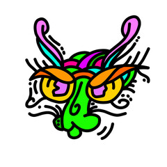 vector illustration of an abstract butterfly