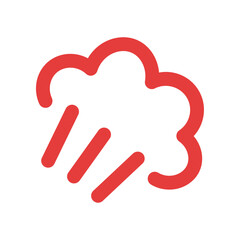 爆発やプンプン怒っているマークの赤いアイコン - 怒りやムカつく感情、激おこや熱気の絵文字素材