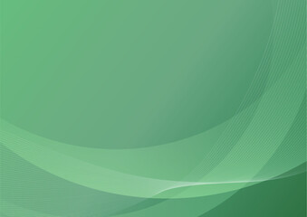 シンプルウェーブ背景　緑