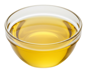 輝く黄金色の油 小鉢