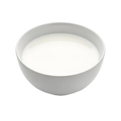 Bowl filled with fresh creamy milk