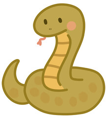 Fototapeta premium 뱀 캐릭터 동물