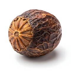 Dried betel nut is a stimulant seed from the areca palm, traditionally chewed