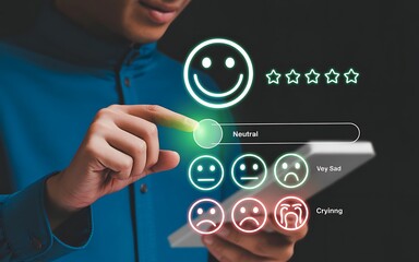 Customer feedback online survey digital experience rating scale review