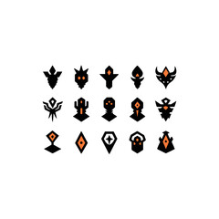 different obsidian totem icons set