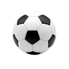 Soccer ball on black background is floating