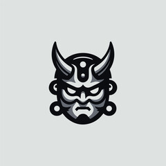 Mascot oni mask logo