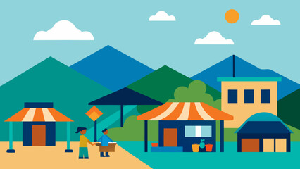Obraz premium vector illustration of houses