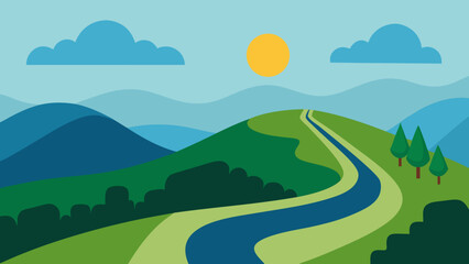 Fototapeta premium road in the mountains