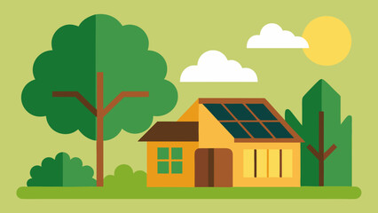 Fototapeta premium vector illustration of house