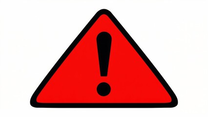 Red Warning Triangle Sign