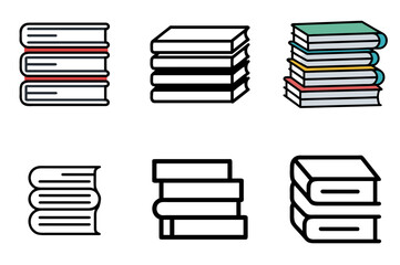 Stack Books Icon Library Study Education Knowledge Pack