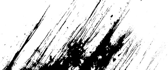 Vector abstract style black grange ink and brushes design