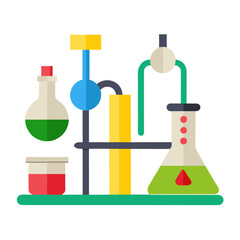 Laboratory Equipment  AI Vector for Educational & Scientific Design