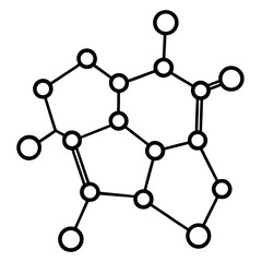 Molecule Structure  AI Vector for Educational & Scientific Design