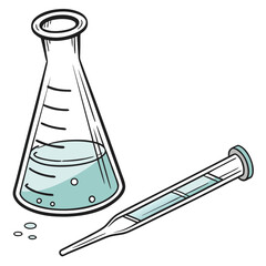 Test Tube  AI Vector for Educational & Scientific Design