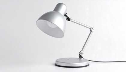 Modern silver desk lamp