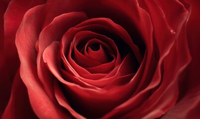 Close-up view of a vibrant red rose.