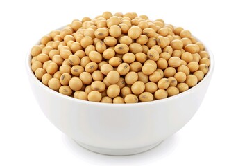 soyben seed in bowl, white background, soybean, agriculture, soy, bean, organic, seed, soya, natural, legume, fresh, vegetarian, raw, vegetable, food, grain, background, healthy, nutrition, dry
