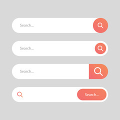 Obraz premium Modern Search Bar UI Component Design