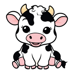 funny cow cartoon