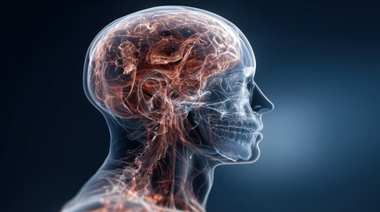 Brain anatomy illustration