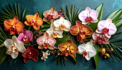 Highlights the elegance and diversity of exotic orchid forms 