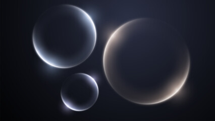 Abstract circle shine light effect background. Curve light effect of line. Abstract luxury light vector flare semicircle and spark light effect. 