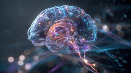 Fototapeta premium Brain anatomy render