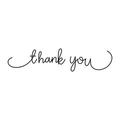 Thank you icon vector logo design template