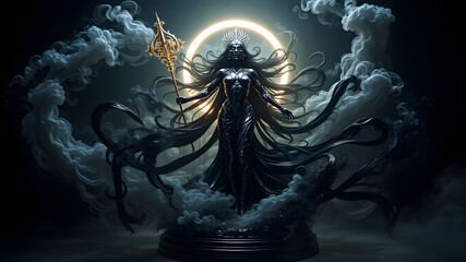 the girl with a magic wand