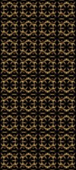 Golden element on black, beige and brown colors. Gold black, beige and brown floral ornament in baroque style. Gold Wallpaper on texture background.Damask pattern repeating background.
