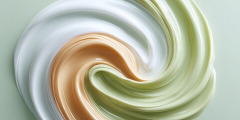 Premium Skin Barrier Panthenol Serum Texture with Smooth Gel Swirls for Modern Hydration Marketing and Soothing Beauty Content Editorial Use