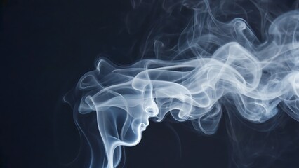 Fototapeta premium Ethereal Smoke Trails: A Mesmerizing Dance of Light and Shadow in Abstract Composition