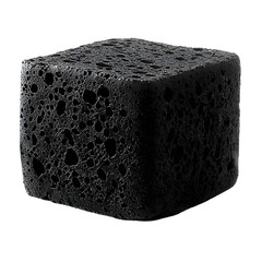 Sponge black silhouette isolated on a transparent background