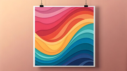 Abstract colorful background with flowing lines, ideal for modern business banners, web headers, or artistic flyer designs