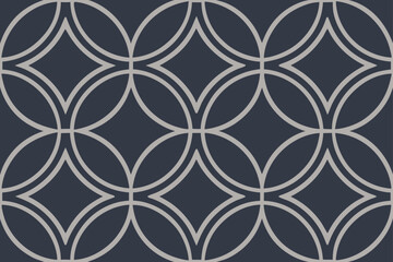 Geometric pattern with intersecting circles lines
