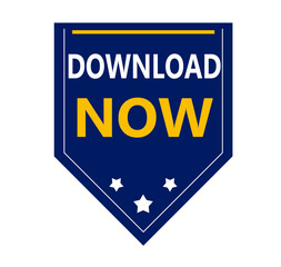 Download Now Button: A vibrant blue and gold download button with a modern design, perfect for websites, apps, or marketing materials.