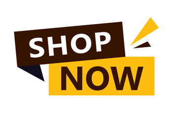 Shop Now: A dynamic design encapsulates the urgency of shopping, with bold text that invites action, ideal for advertising and e-commerce.