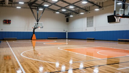 Obraz premium empty basketball court