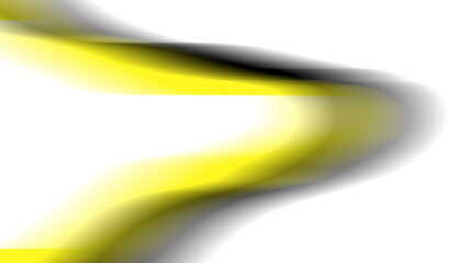 Motif de courbe verticale abstraite jaune et noir sur fond blanc.