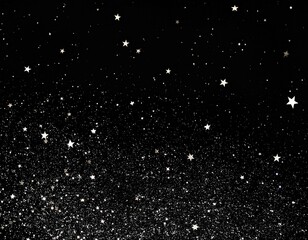 夜空に星が輝くテキストスペース有画像