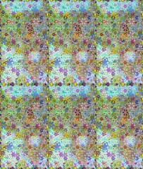 Toned. Exquisite pattern of watercolor sketches of the flower. Watercolor seamless pattern bouquet of flowers. Trendy print. Beautiful pattern for decoration and design.