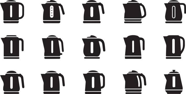 Kettle Vector Illustration &ndash; Electric Appliance for Boiling Water