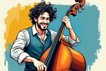 man playing violin