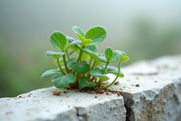 small plant on the ground