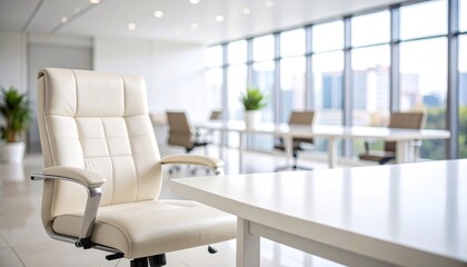 Enhance your productivity with the perfect ergonomic white office chair, modern design and superior comfort for a productive workspace